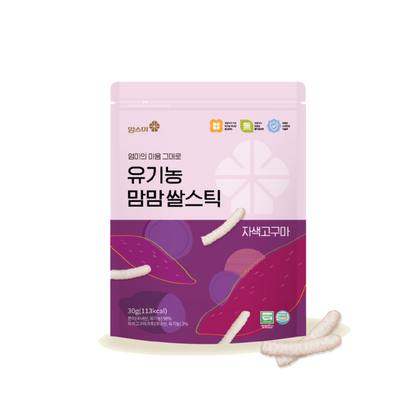 Momsmi MomMom Organic Rice Stick (Purple Sweet Potato)