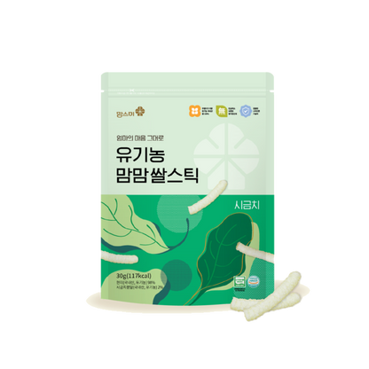 Momsmi MomMom Organic Rice Stick (Spinach)