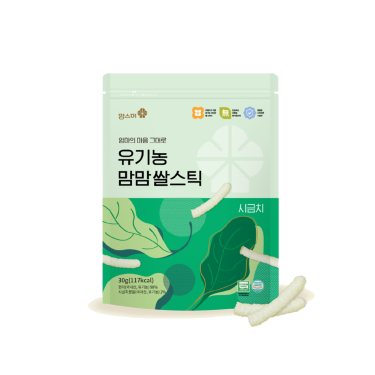 Momsmi MomMom Organic Rice Stick (Spinach)