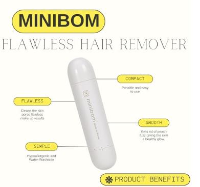 Minibom Flawless Hair Remover(White/Mint/Pink)