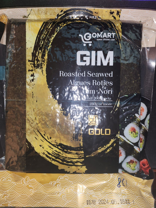 GOMART GIM(고마트김) - Seaweed Full 100sheets for Gimbap&Sushi roll)