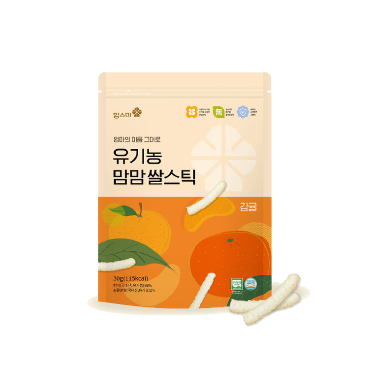 Momsmi MomMom Organic Rice Stick (Tangerine)